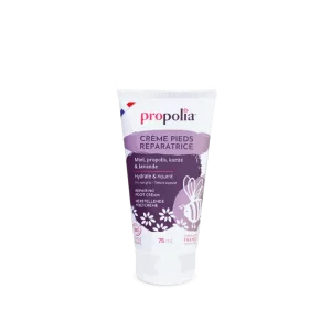 PROP CREME PIEDS RÉPARATRICE Miel, Propolis, Karité & Lavande