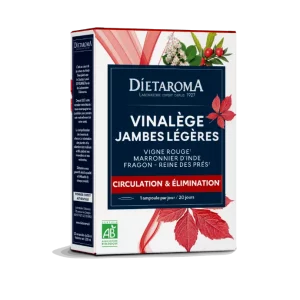 DIET VINALEGE Jambes Légères - Circulation et Elimination Ampoules