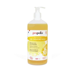 PROP GEL DOUCHE DOUX  Miel Aloé vera Lait d'Amandes FORMAT ECO