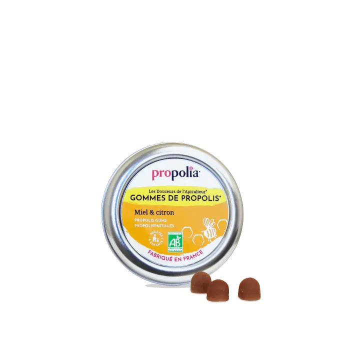 PROP GOMMES DE PROPOLIS BIO Miel & Citron