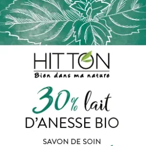 Savon 30% Lait d'ânesse  - Menthe Poivrée