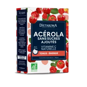 DIET ACÉROLA 1000 SANS SUCRES AJOUTÉS GOÛT Cerise 24 compr.