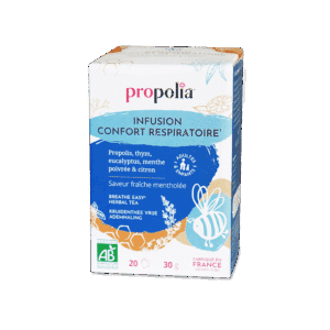 PROP INFUSION CONFORT RESPIRATOIRE Propolis, Thym, Eucalyptus, Menthe Poivrée & Citron